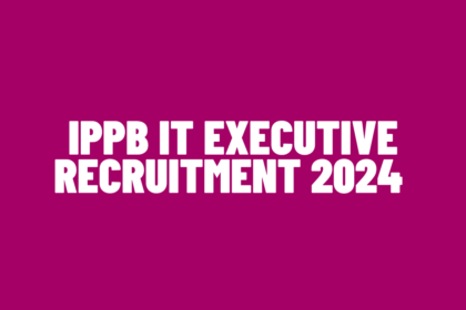 IPPB IT Executive Recruitment
