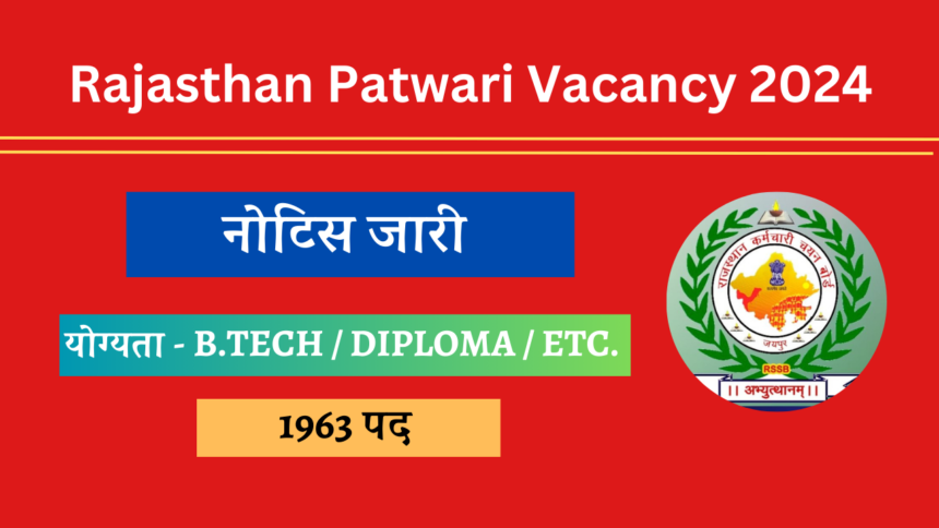 Patwari Vacancy 2024